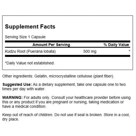 Swanson Full Spectrum Kudzu Wurzel 500 mg 60 Kapseln