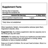 Swanson Full Spectrum MACA 500mg 100 Capsules