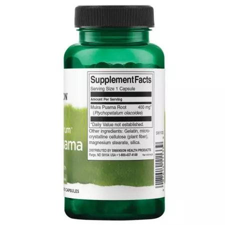 Swanson Spectrum complet Muira Puama 400 mg 90 Capsule