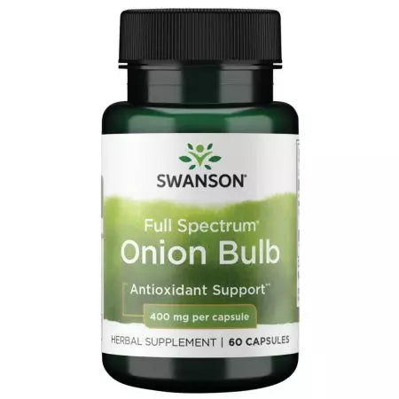 Swanson Full Spectrum Onion Bulb 400mg 60 Capsules