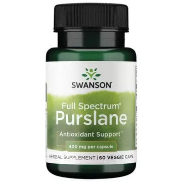 Swanson Full Spectrum Purslane 400mg 60 Vegetarian Capsules