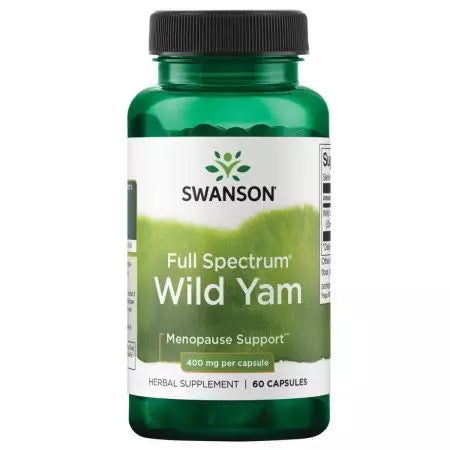 „Swanson Full Spectrum Wild Yam 400mg 60“ kapsulės