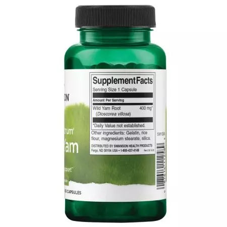 Swanson Full Spectrum Wild Yam 400mg 60 cápsulas