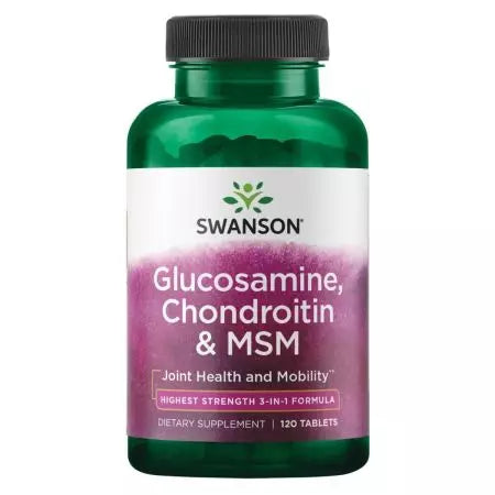 Swanson Glucosamine, Chondroitin și MSM 120 tablete