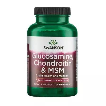 Swanson Glucosamine, Chondroitin și MSM 360 Minitablets