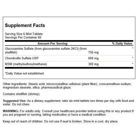 Swanson Glucosamine, Chondroitin & MSM 360 MiniTablets