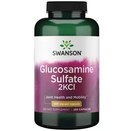 Siarczan glukozaminy Swanson 2KCl 500 mg 250 kapsułek