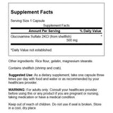 Swanson Glucosamine Sulfate 2KCL 500 mg 250 Capsules