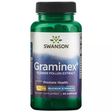 Swanson Graminex -kukka siitepölyuute 500 mg 60 kapselia