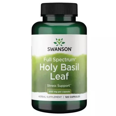 Swanson Holy Basil Leaf 400mg 120 Capsules