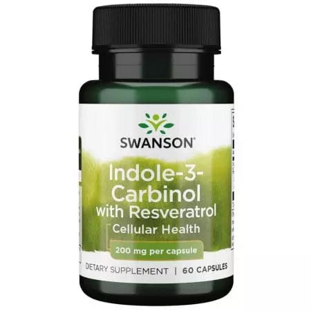 Swanson Indole3Carbinol with Resveratrol 200 mg 60 Capsules