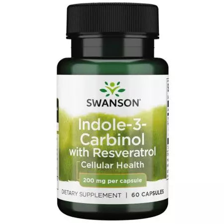 Swanson indole3carbinol με ρεσβερατρόλη 200 mg 60 κάψουλες