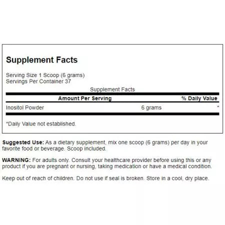 Swanson inositol por 100% tiszta 8 oz por