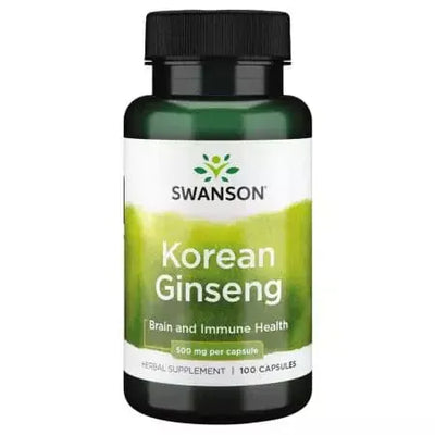 Swanson Korean Ginseng 500mg 100 Capsules