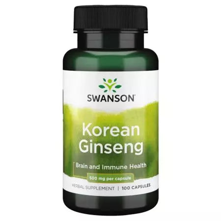 Swanson Κορεατικό ginseng 500mg 100 κάψουλες