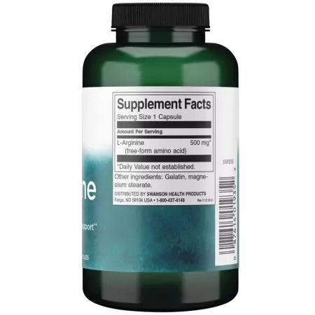 Swanson larginine 500 mg 200 kapszula