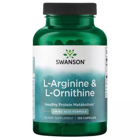 Swanson Larginine & Lornithine 100 kapsler