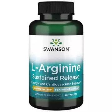 Swanson LArginine Sustained Release 1000mg 90 Tablets