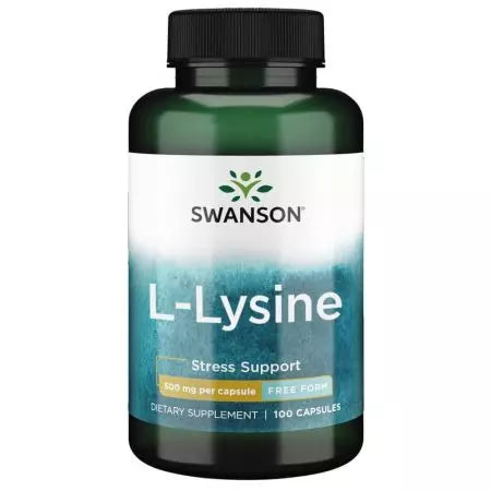 Swanson Lysine Forma libre 500mg 100 Cápsulas