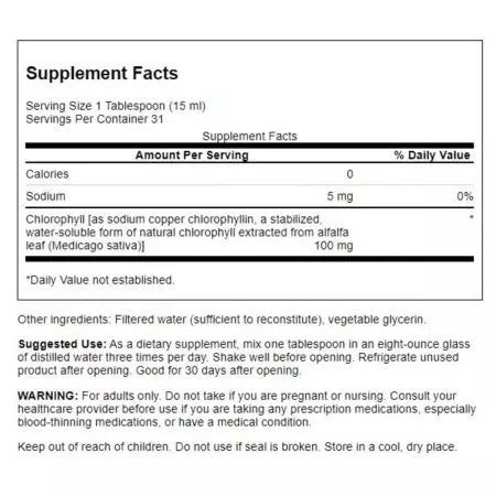 Swanson Liquid Chlorophyll 100 mg 16 fl oz υγρό