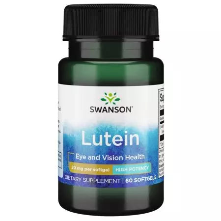 „Swanson Lutein“ 20 mg 60 minkštųjų duobių