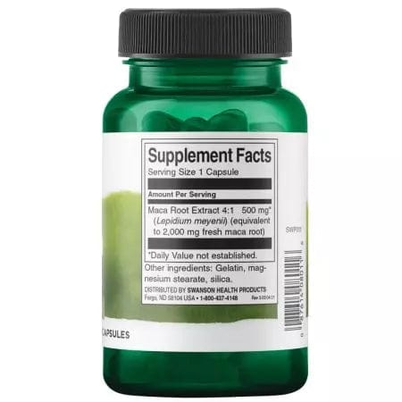 Swanson Maca 500 mg 60 Capsules