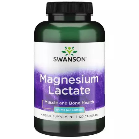 Swanson Magnesium laktaatti 84 mg 120 kapselia