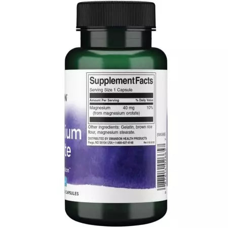 Swanson magnesium orotaat 654 mg 60 capsules