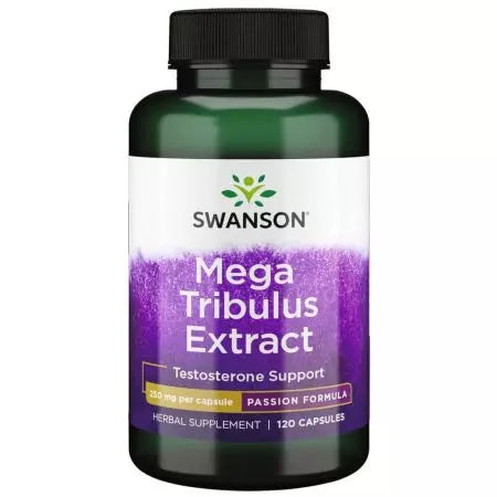 „Swanson Mega Tribulus“ ištrauka 250 mg 120 kapsulių