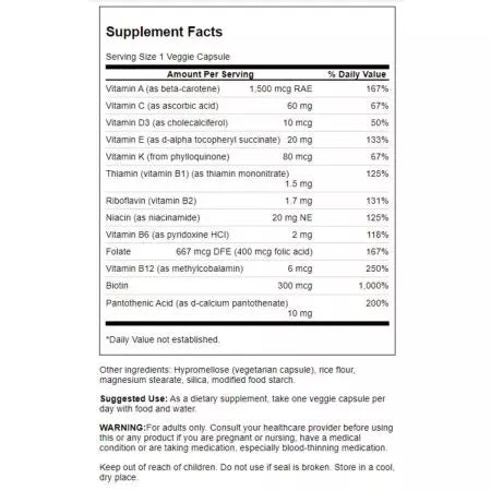 Swanson Mini Cap Multi 30 Veggie Capsles