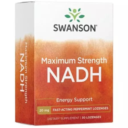 Swanson NADH 20mg 30 Pepper-mint Lozenges