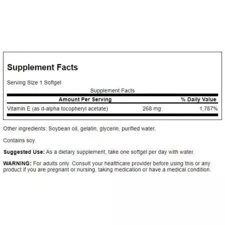 Swanson Natural Vitamin E 400IU (268 mg)