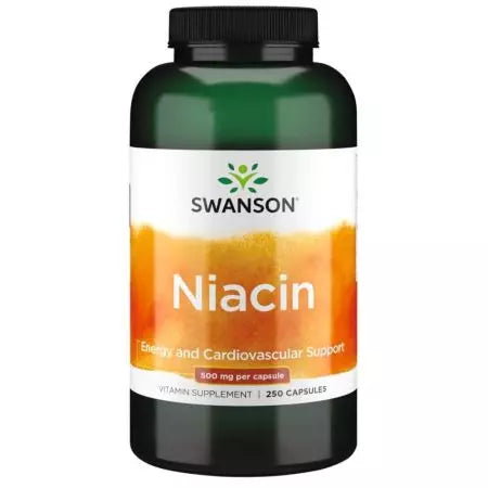 Swanson niacyna 500 mg 250 kapsułek