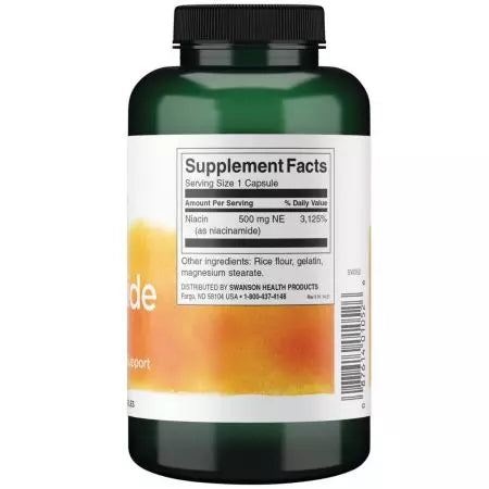 Swanson niacinamide 500 mg 250 capsules