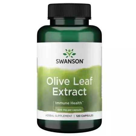 Extracto de hoja de oliva Swanson 500 mg 120 cápsulas