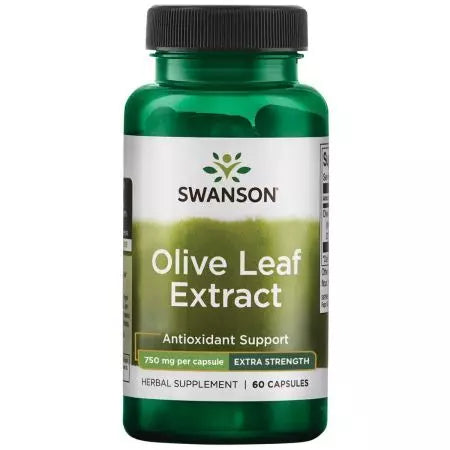 Swanson Olive Leaf Extract 750 mg 60 kapsler