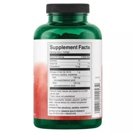 Swanson Omega3 Fish Oil Lemonsmag 150 Softgels