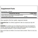Swanson P5P Pyridoxal5Phosphate 20 mg 60 Capsules