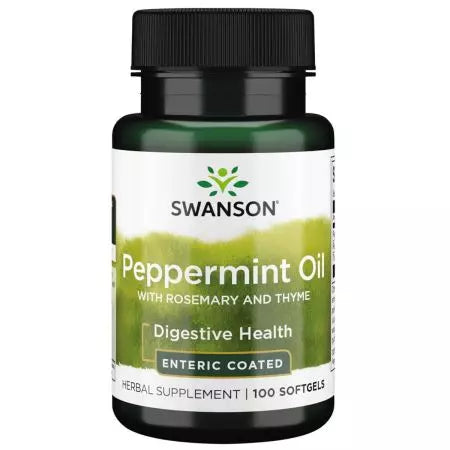 Swanson Peppermint Oil z rozmarynem i tymiankiem 100 miękkich