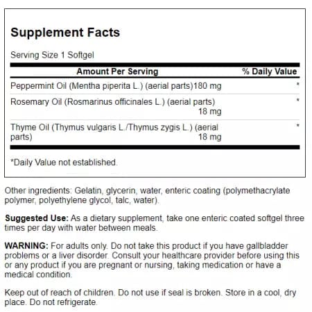 Swanson Peppermint Oil with Rosemary and Thyme 100 Softgels