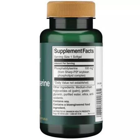 Swanson fosfatidylserine 100 mg 90 Softgels