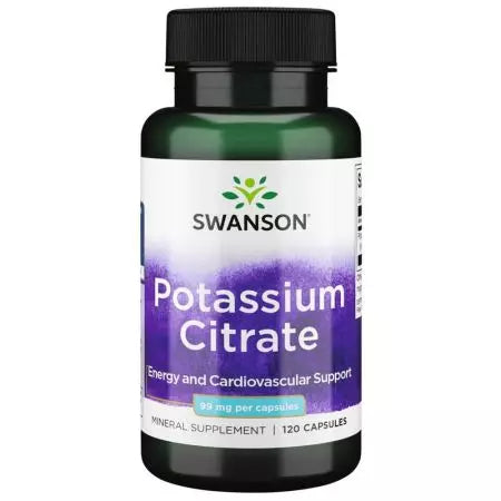 Swanson Cytrynian potasu 99 mg 120 kapsułek