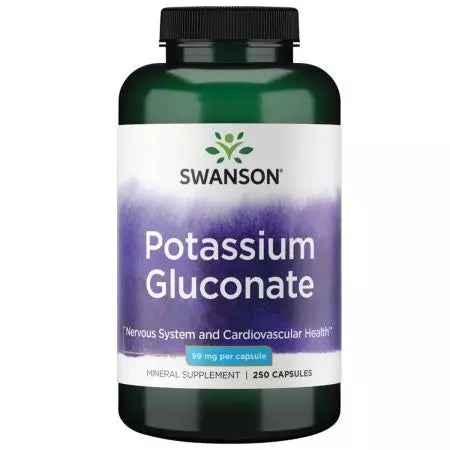 Swanson Glukonian potasu 99 mg 250 kapsułek