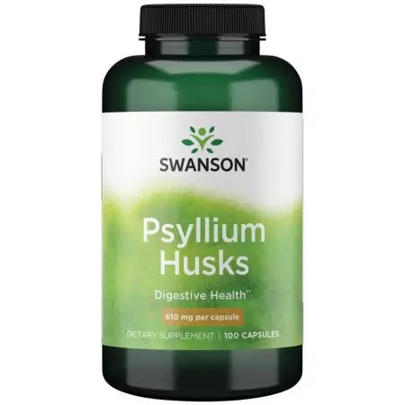 „Swanson Psyllium“ lukštai 610 mg 100 kapsulių