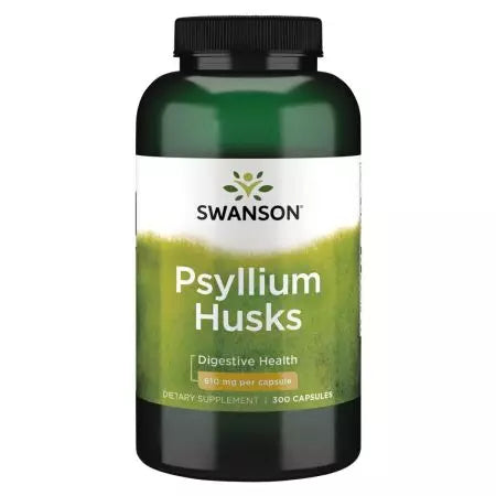 „Swanson Psyllium“ lukštų 610 mg 300 kapsulės