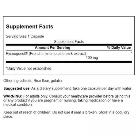 Swanson Pycnogenol 100 mg 30 kapslar