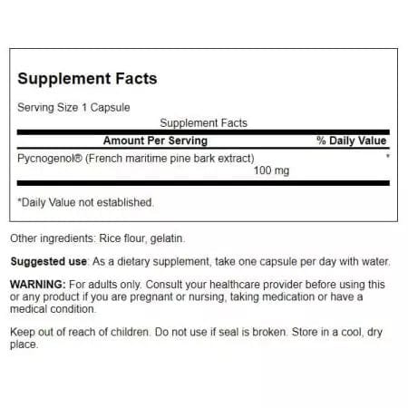 Swanson Pycnogenol 100 mg 30 Capsules