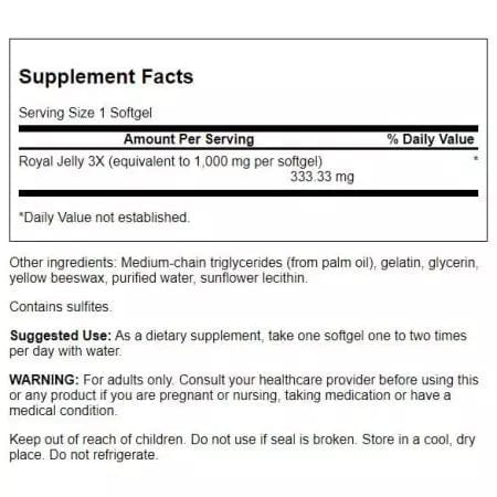 Swanson Royal Jelly 333.33 mg 100 Softgels