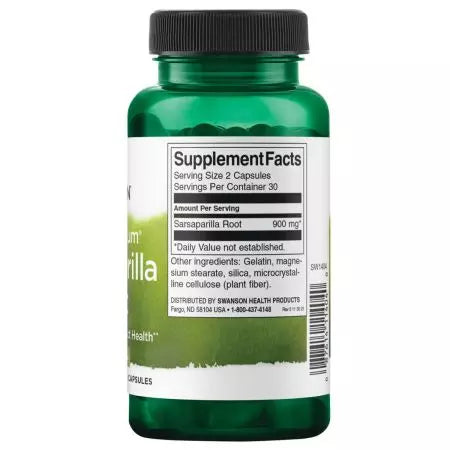 Swanson Sarsaparilla Root 450 mg 60 κάψουλες