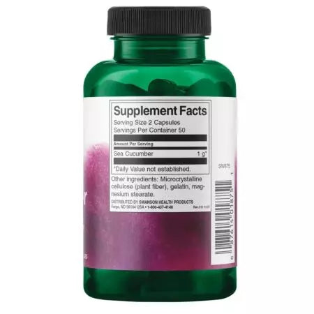 Swanson Sea Cucumber 500 mg 100 καπάκια